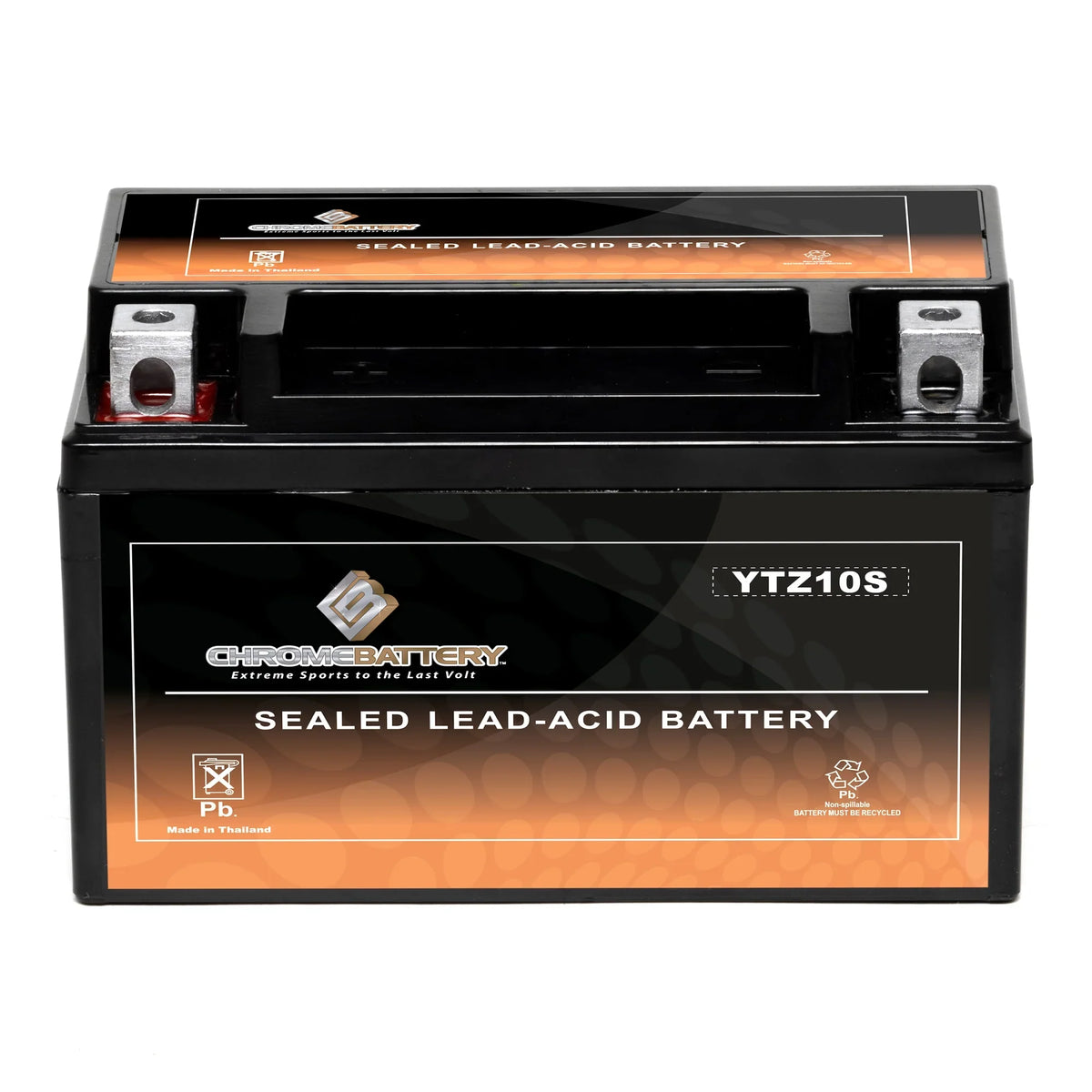 Chrome Cell Ytz10s-bs (ytz10s 12 Volts,8.6 Ah, 190 Cca) Motorcycle Energy Source for Suzuki Gsx-r1000, A 1000 Cc Years (2005 - 2017)