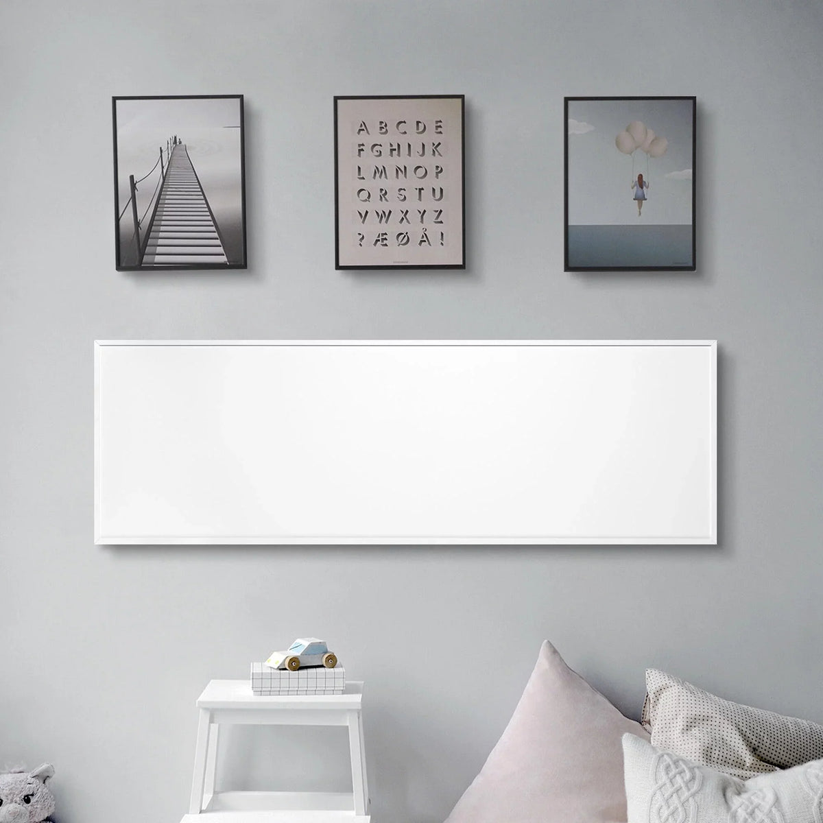 Ember Flex Radiant Panel Heater - White - 300W - 35” x 12” - Connection