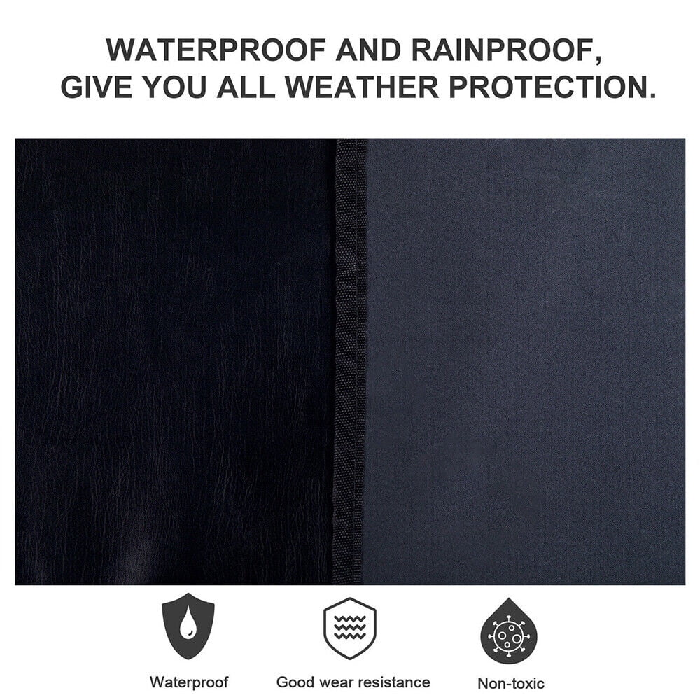 Paddsun For Jeep Wrangler JK JKU 07-2018 Waterproof Leather Sunshade Top Roof Cover