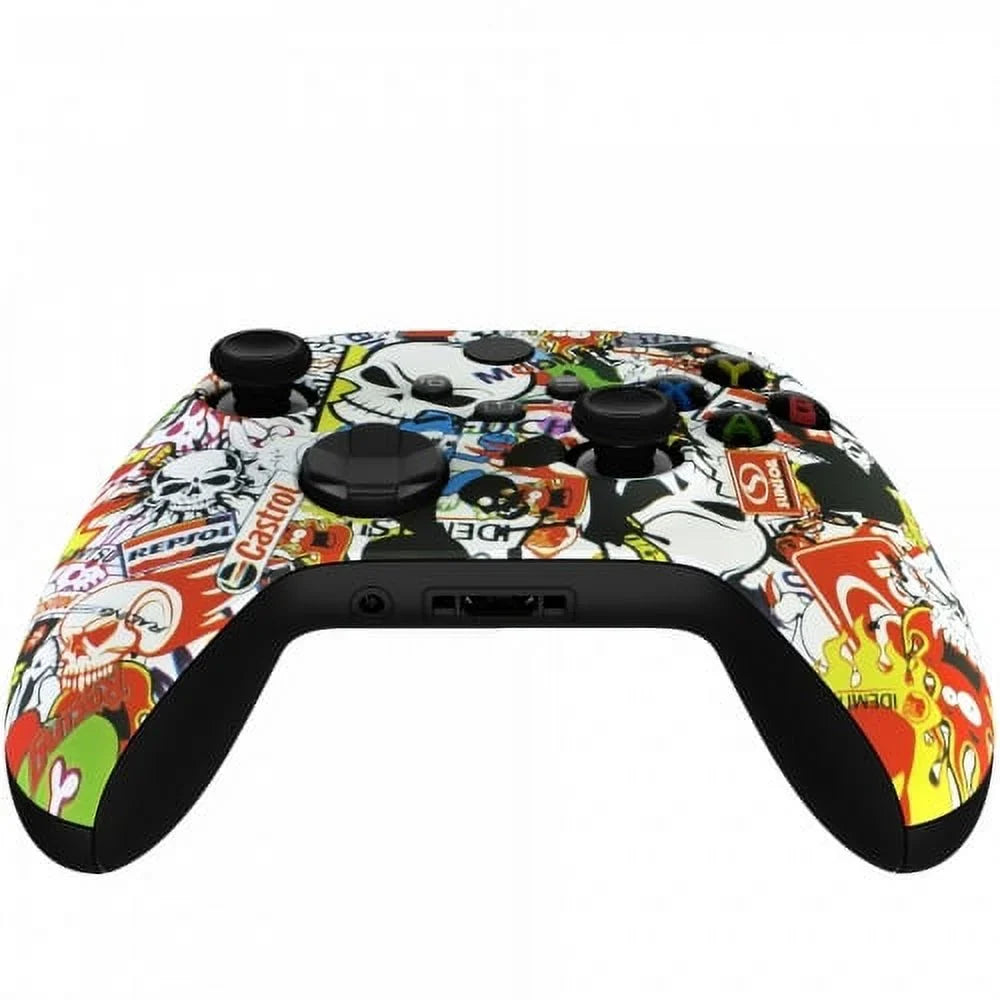 "Sticker Bomb" Xbox One X UN-MODDED Custom Controller Unique Design (with 3.5 jack)