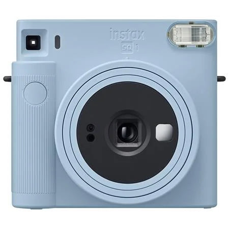 instax SQUARE SQ1 Instant Film Camera, Glacier Blue + Film and Camera Bag
