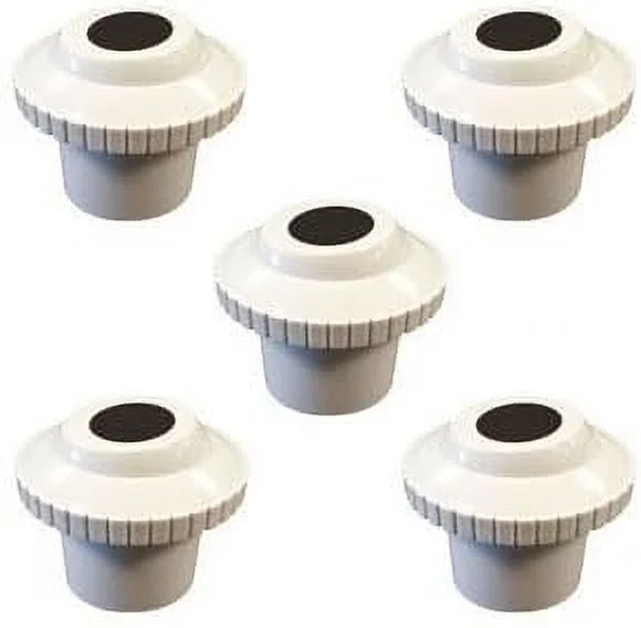 Pool And Spa Eyeball Jet Inside Fitting 1" Hydrostream 1.5" - 5 In A Package White Adjustable