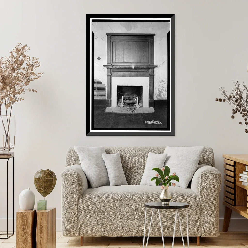 Historic Random Access Memory Print, Rush-Thornton House, U.S. Highway 29, Tuskegee, Macon County, AL - 6, 17-7/8" x 21-7/8"