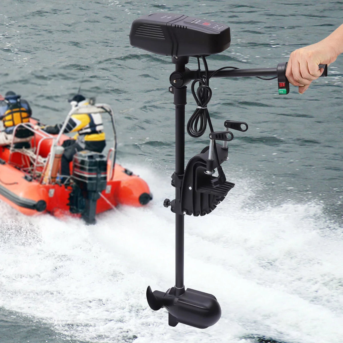 260lbs 48V Heavy Duty Electric Outboard Motor Fishing Boat Engine Trolling Motor