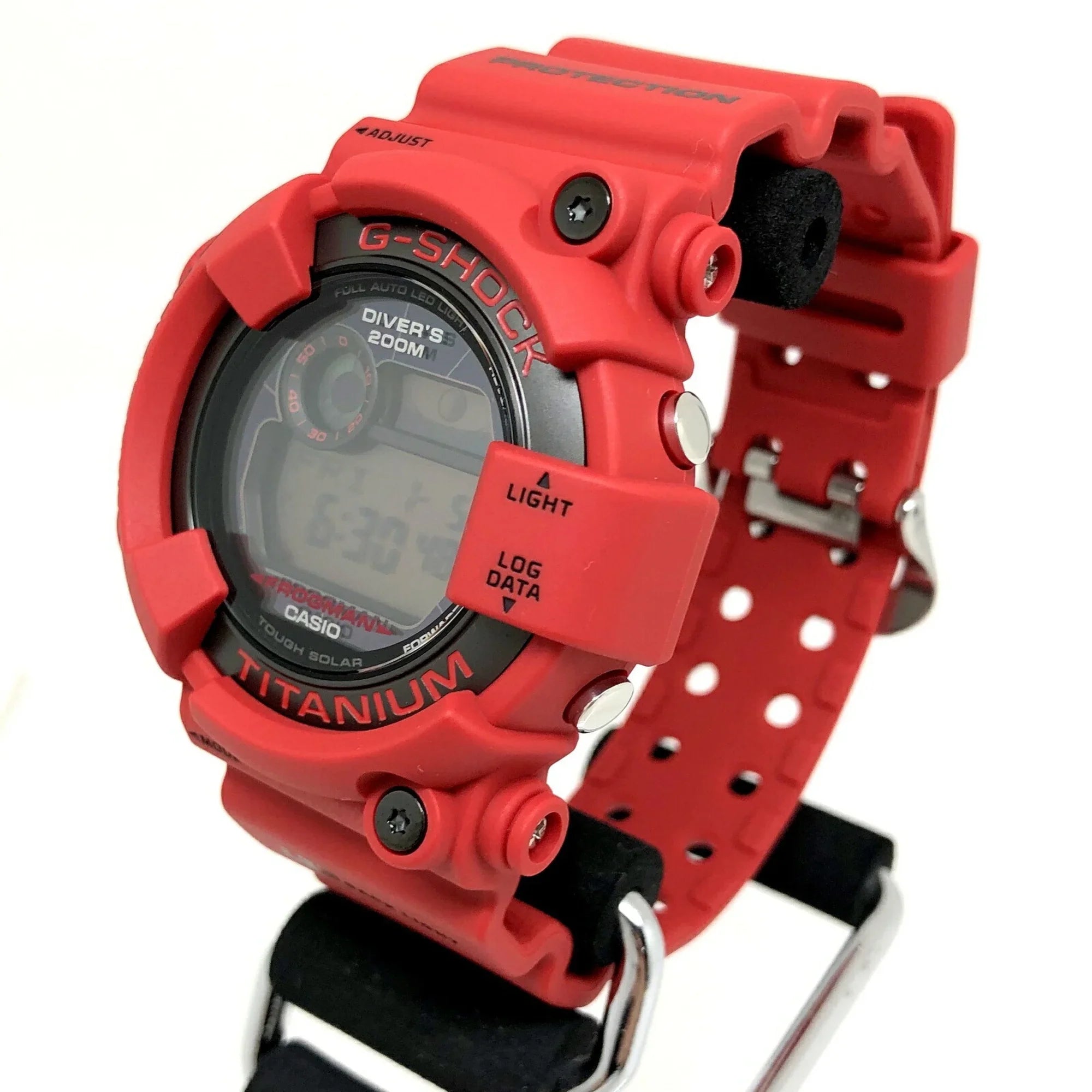 Pre-Owned CASIO Casio G-SHOCK Watch GW-8230NT-4JR FROGMAN 30th Anniversary Reprint Model Red Digital Tough Solar Men's ITWD1QAESCTM (Good)