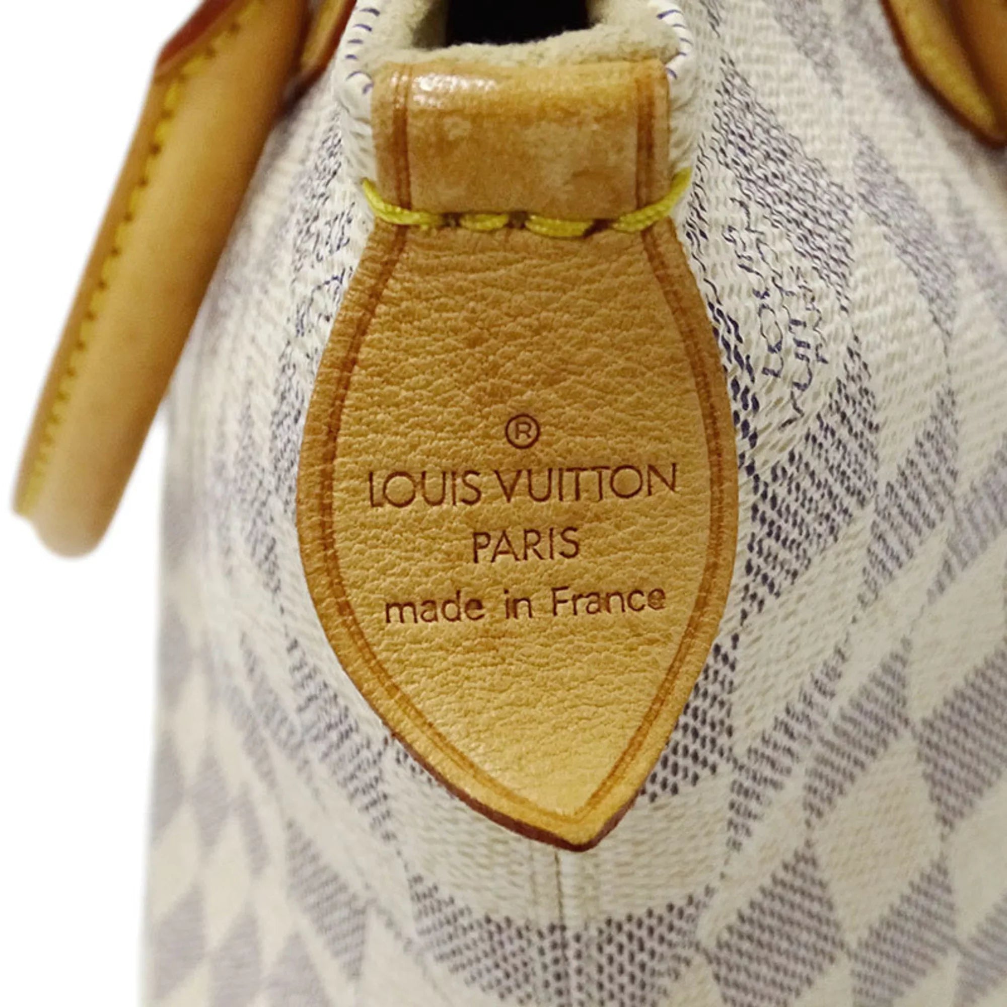 Authenticated Pre-owned Louis Vuitton LOUIS VUITTON Bag Damier Azul Ladies Tote Handbag Saleya PM N51186 White Gray