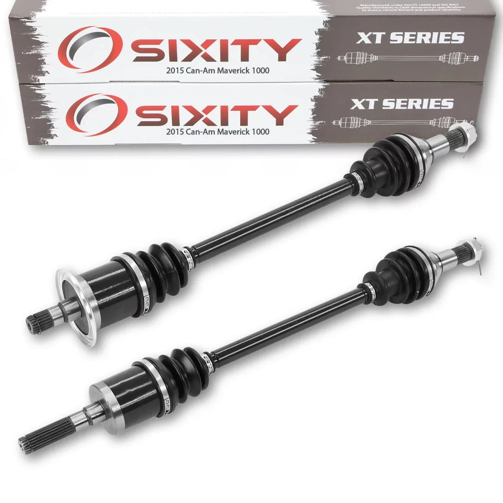 2 pc Sixity XT Front Left Right Axle compatible with Can-Am Maverick 1000 2015 - XXC 4X4