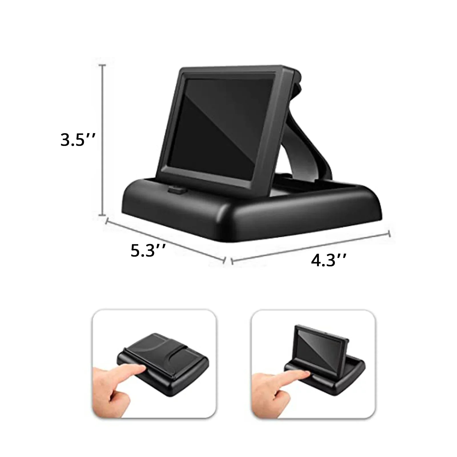 Docooler Car 4.3'' Car Monitor with Infrared Night Vision Plug and Play View Infant in Rear Facing Seat with Wide Crystal Clear View Easily to Observe The 's Every Move