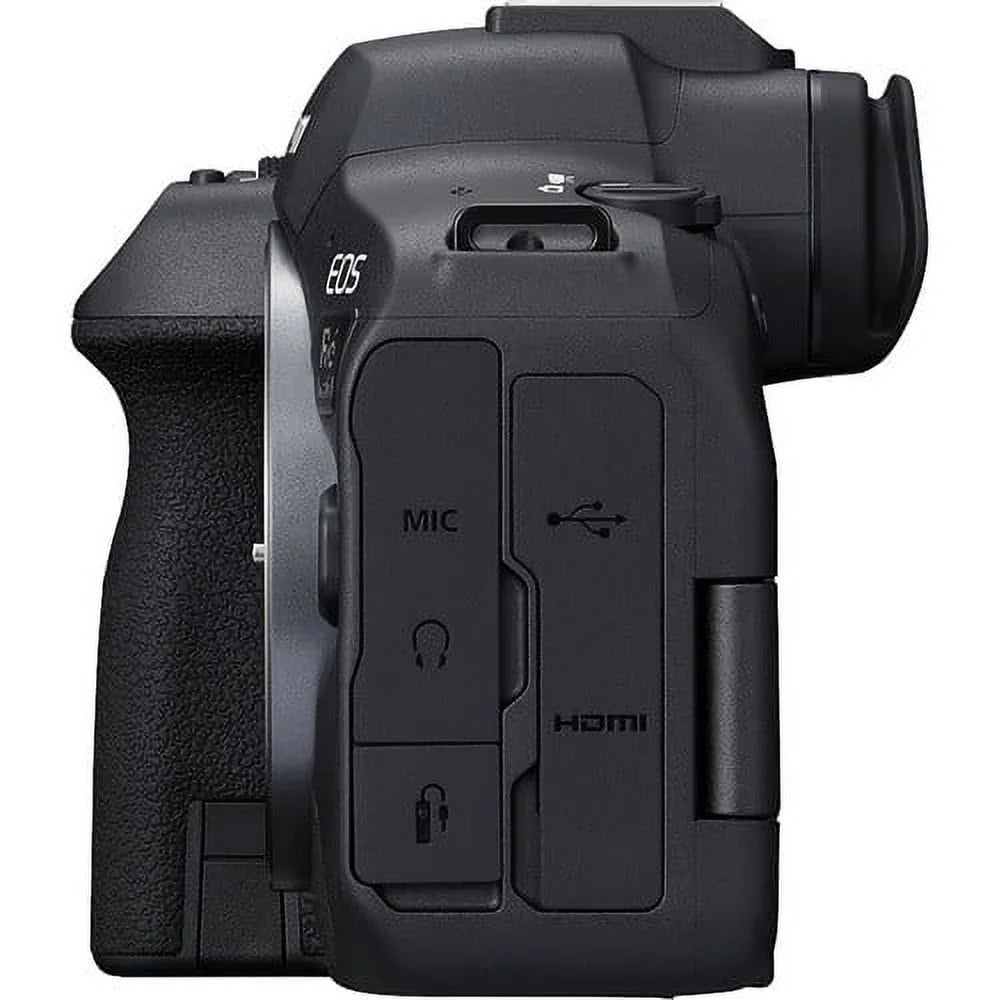 Canon EOS R6 Mark II Mirrorless Camera (5666C002) + Canon RF 24-70mm Lens + 64GB Memory Card + Case + Processor Photo Software + 2 x LPE6 Power Unit + External Charger + Card Reader + More
