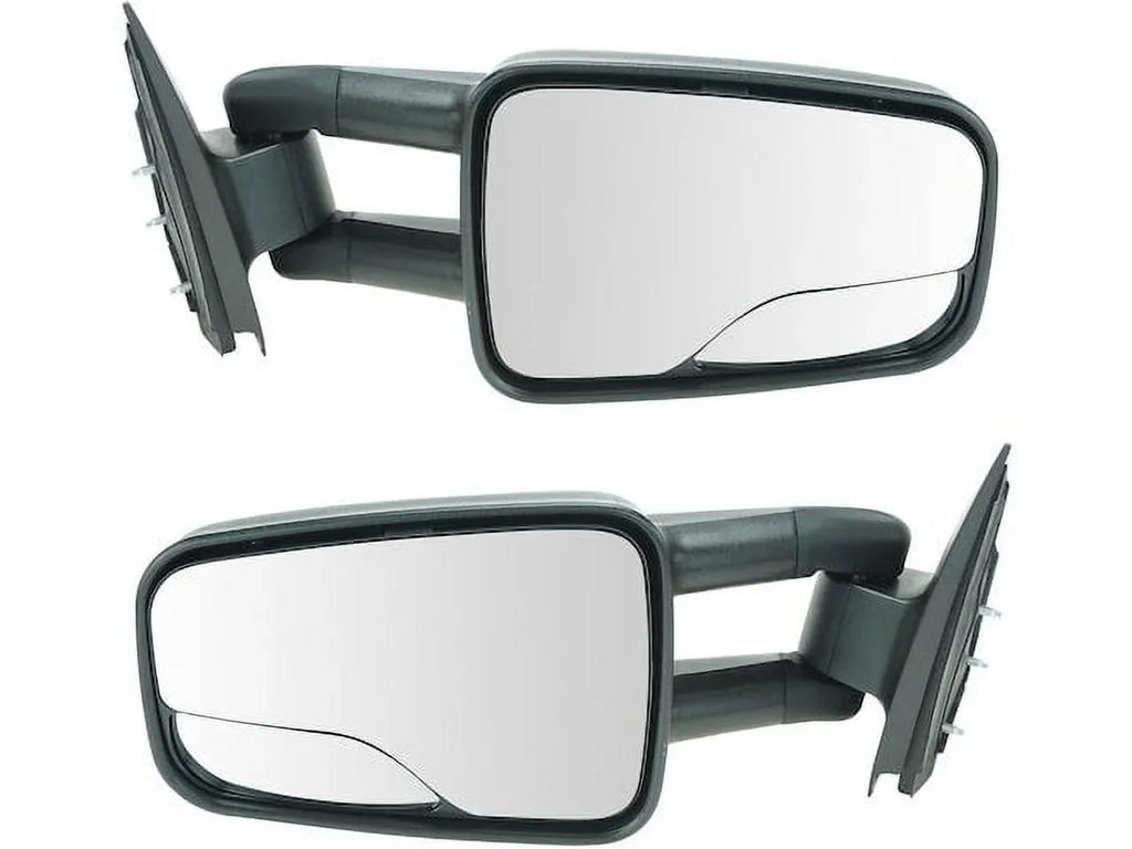 Door Mirror Set 2 Piece - Compatible with 2001 - 2006 Chevy Silverado 2500 HD 2002 2003 2004 2005