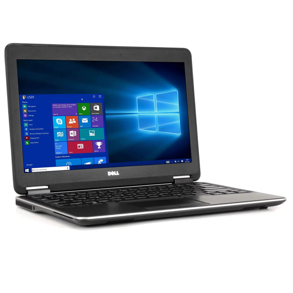 Previously owned E7240 Processor Gen 4 4GB Memory 128GB Solid State Drive Windows 10 Home 64 Bit
