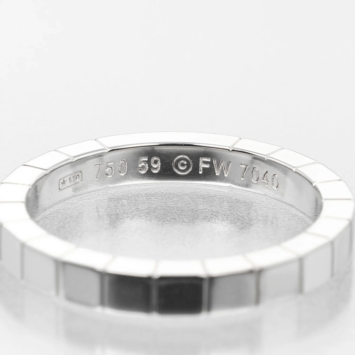 Pre-Owned Cartier CARTIER Raniere No. 18 Ring K18 WG White Gold Approx. 6.73g I122924044 (Good)