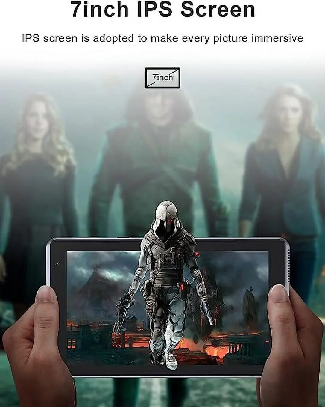 7 Inch Tablet, Android 11 Tablet PC, 32GB Storage 2GB Random Access Memory Tablets Central Unit Processor Android 11 Tablet PC Camera, WiFi, Bluetooth Computer Tablet (Black)