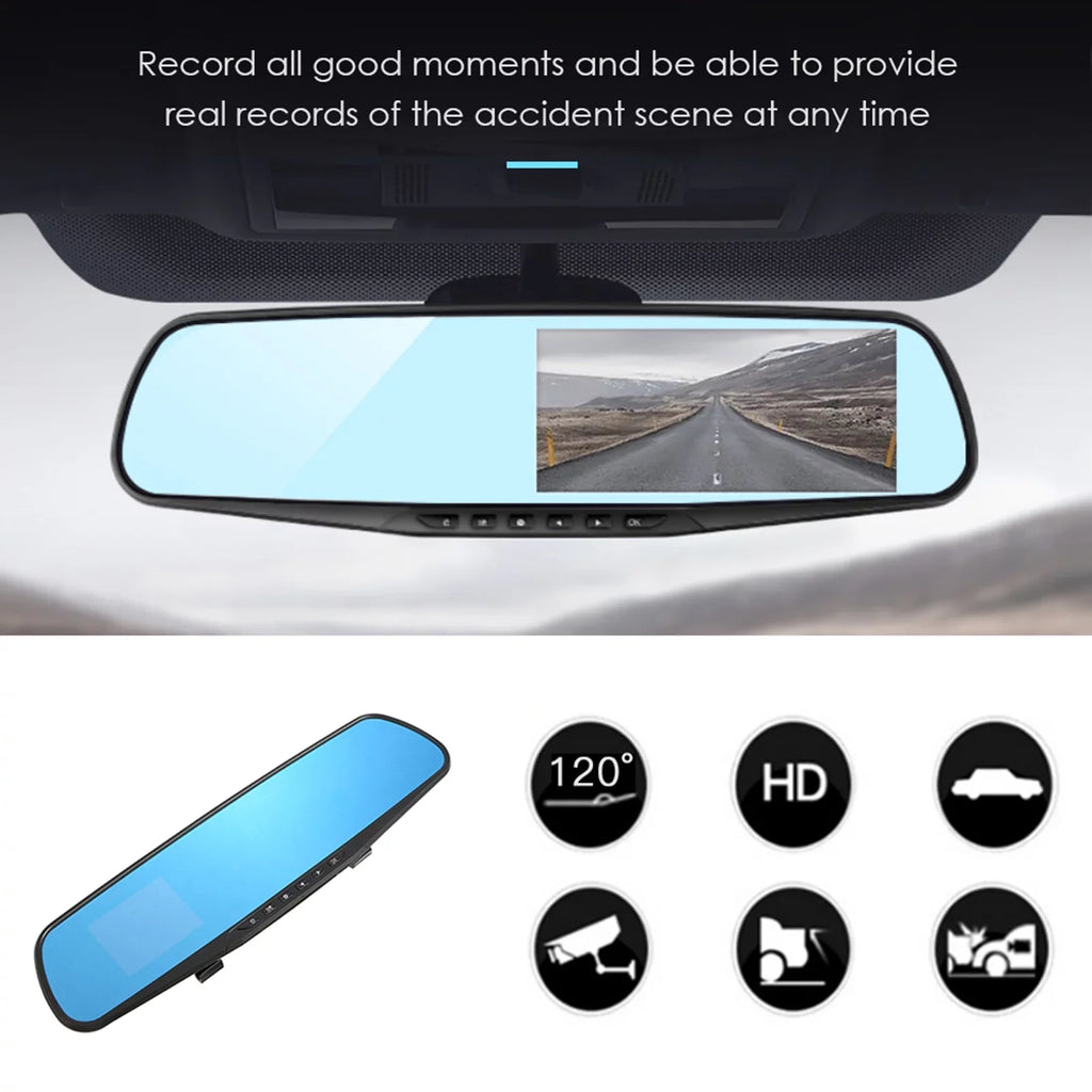 moobody Camera Car Driving Recorder - 1080P Full HD Dash Cam with 170°Wide Angle Lens, Loop Recording, and Motion Detection System for Optimal Security
