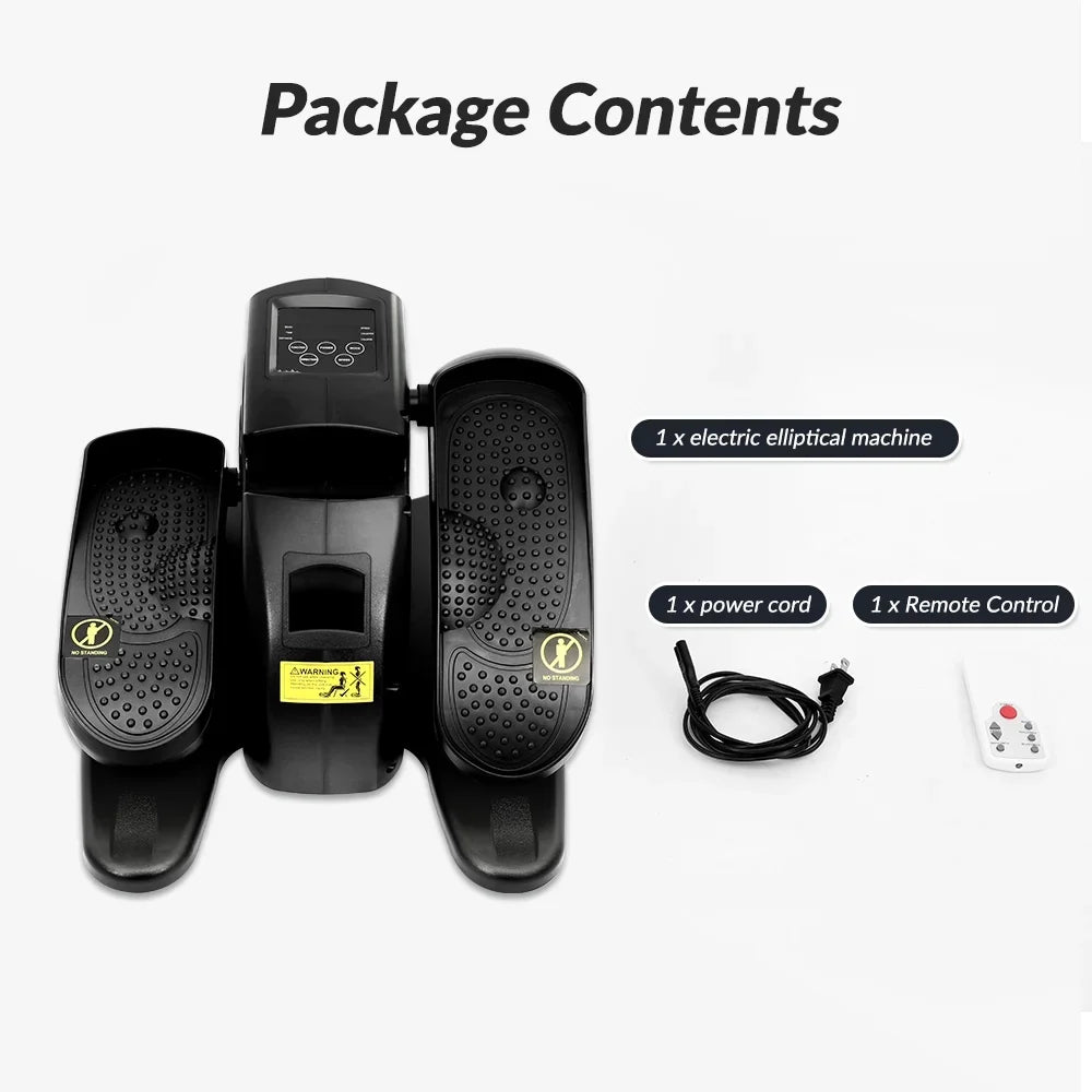 Under Desk Elliptical Machne Motorized Sitting Pedal Exerciser with Remote Control, Quiet Portable Leg Exerciser While for Teens Adults & Seniors