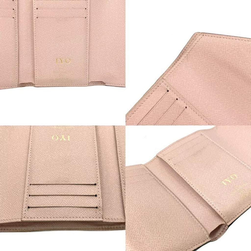 Pre-Owned Wallet Portefeuille Victorine Brown Pink Rose Ballerine Random Access Memory M62360 Trifold NZ3119 LOUIS VUITTON Ladies (Good)