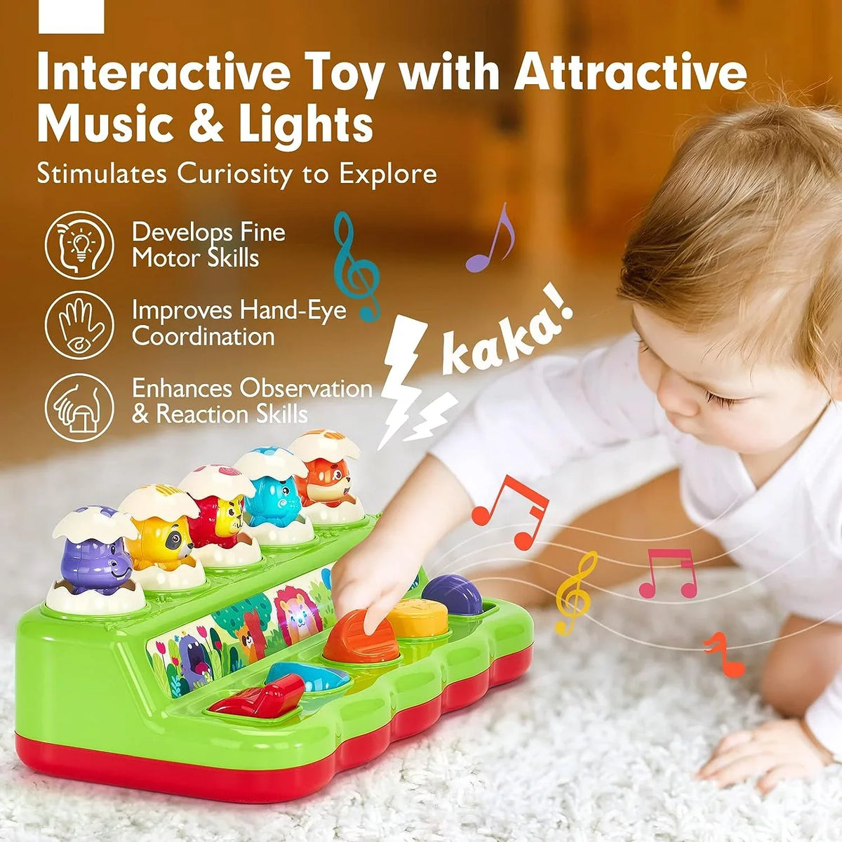 Montessori Toys for 1 Year Old, Early Developmental Sensory Toy for Toddlers 1-3, Learning Educational Toys 1 2 3 Year Old Boys Girls
