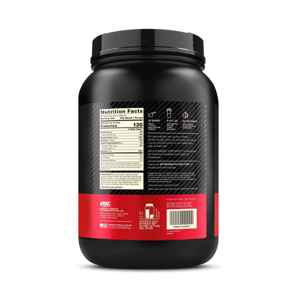 Optimum Nutrition, Gold Standard 100% Whey Protein Powder, 24g Protein, Chocolate Mint, 1.98 lb