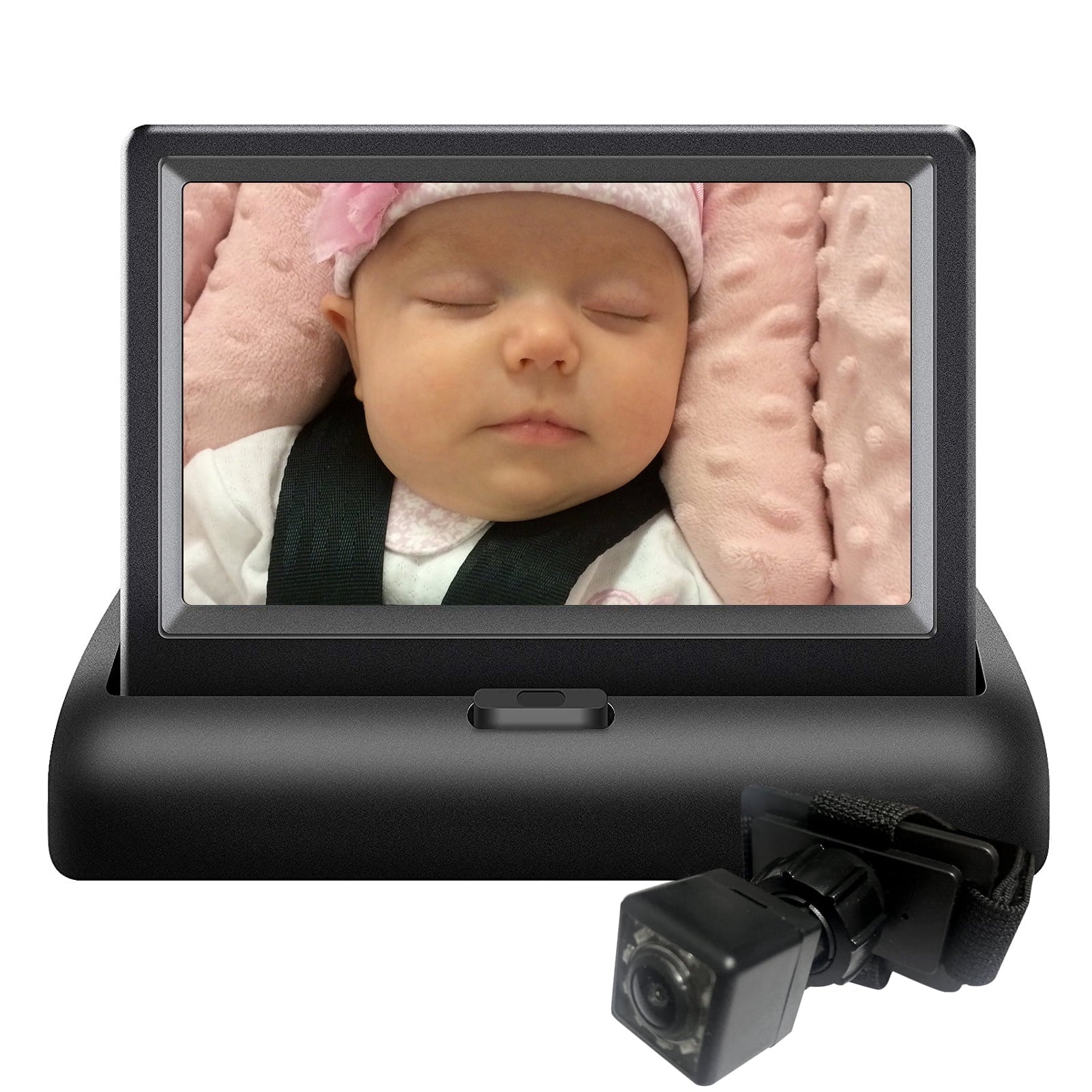 Docooler Car 4.3'' Car Monitor with Infrared Night Vision Plug and Play View Infant in Rear Facing Seat with Wide Crystal Clear View Easily to Observe The 's Every Move