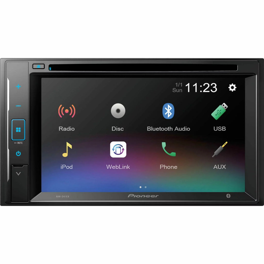 Pioneer 6.2 inch Resistive Panel Back Up Camera Ready - DVD Receiver - Black