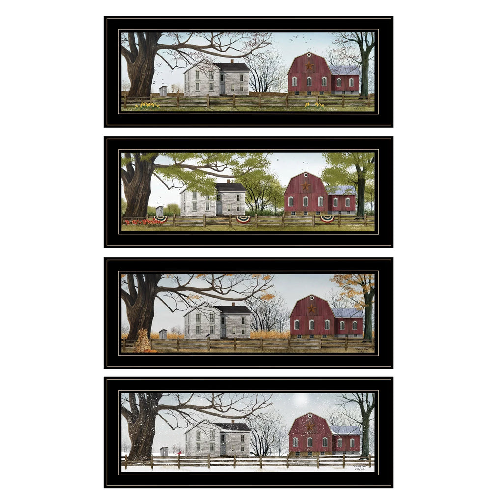 "Four Seasons Collection II" 4-Piece Vignette by Billy Jacobs, Black Random Access Memory