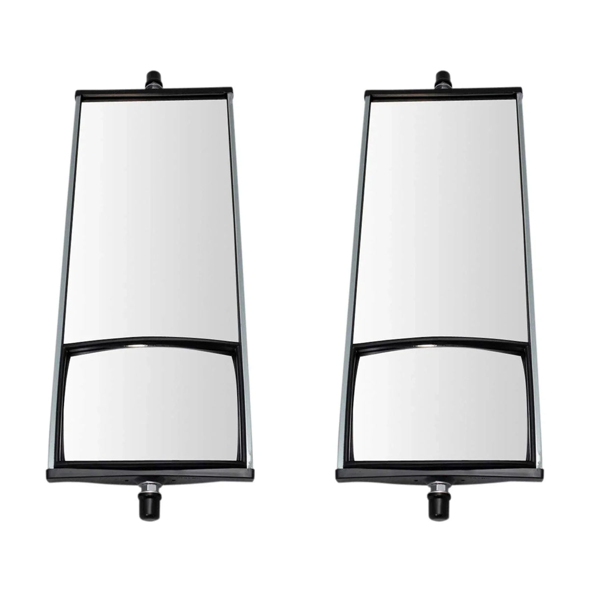TRQ 16" x 6.5" Aluminum West Coast Mirror Pair w/ Convex Glass for HD Semi Truck MRA64341 Fits select: 1986-2009,2011-2017 ISUZU NPR