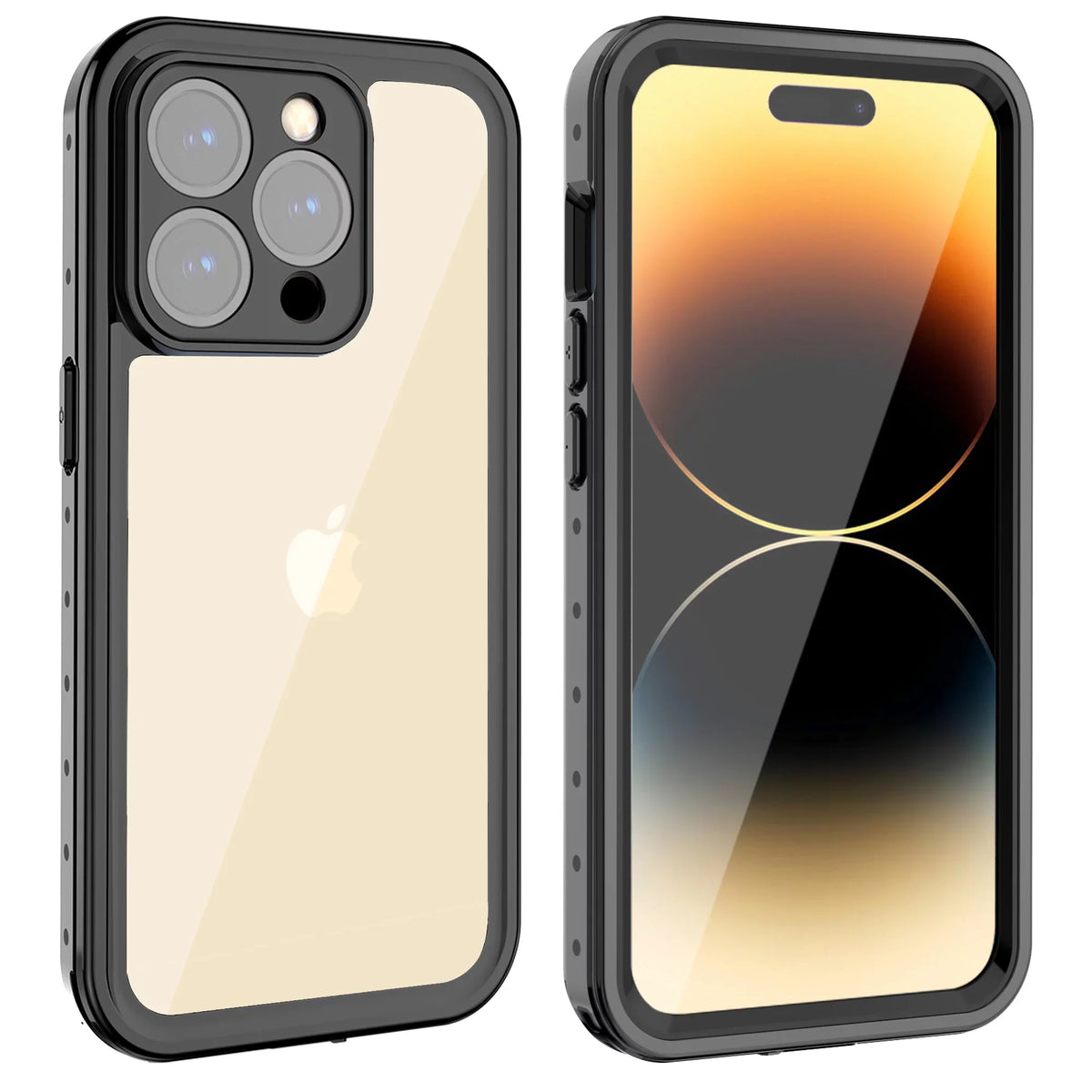 SaniMore for iPhone 14 Pro Max 6.7" 2022 Case with Built-in Display Protector Dustproof Strong Drop Resistant Full Body Protective Waterproof Cover for iPhone 14 Por Max 6.7 2022, Clear