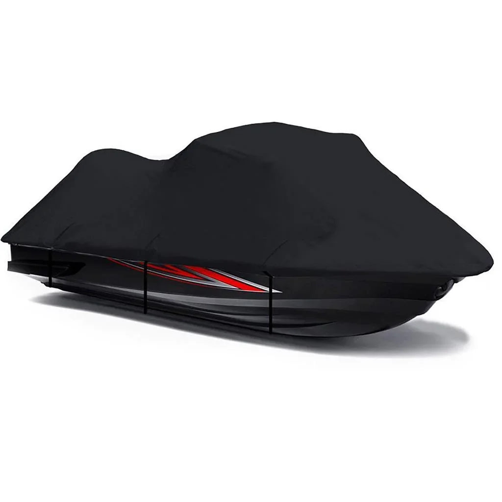 BLACK 600 DENIER JetSki Cover Compatible for Jet Ski PWC Cover Compatible for Yamaha Wave Runner GP 800R 2001 2002 2003 2004 2005 2 Seater
