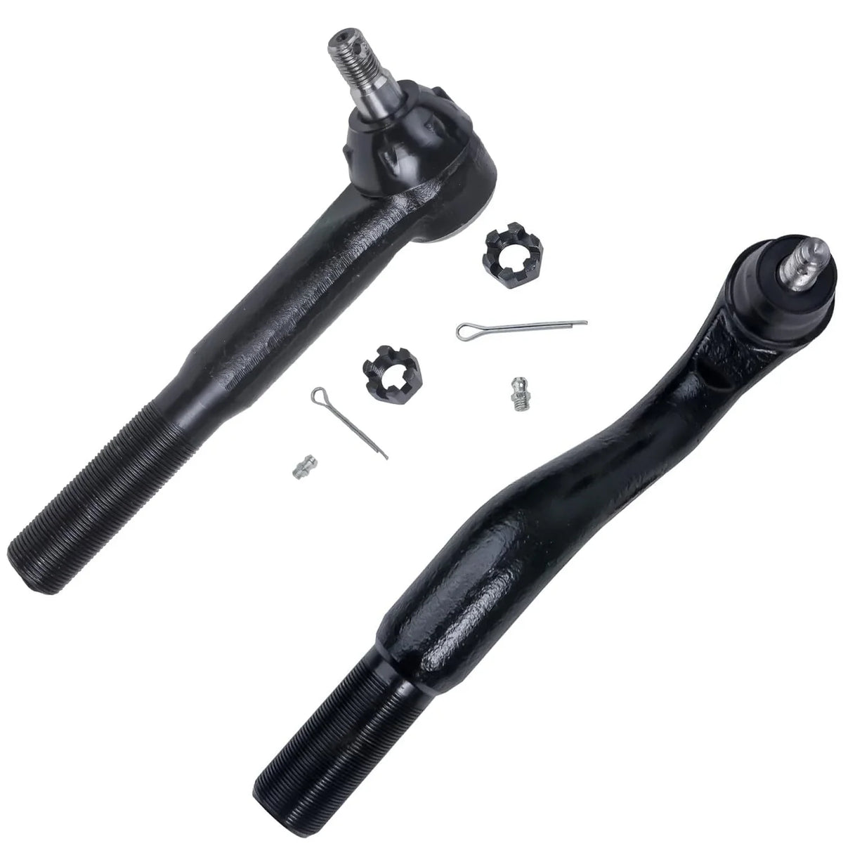 Detroit Axle - Front 12pc Suspension Kit for 4WD 00-04 Ford F-250 F-350 Super Duty, 2 Wheel Bearing Hubs 4 Ball Joints 4 Tie Rods 2 Sway Bars 2000 2001 2002 2003 2004 Replacement