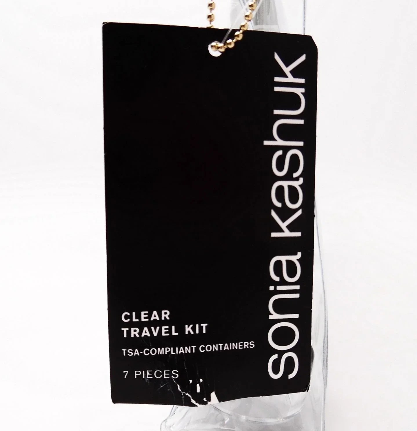 Sonia Kashuk TSA Travel Makeup Bag Kit, Clear