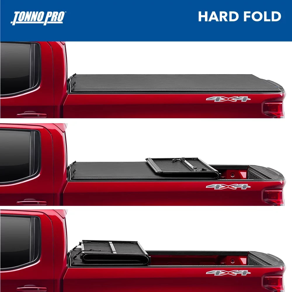 Tonno Pro Hard Fold, Hard Folding Truck Bed Tonneau Cover | HF-366 | Fits 1999 - 2016 Ford F-250/350 Super Duty 6' 9" Bed (81")