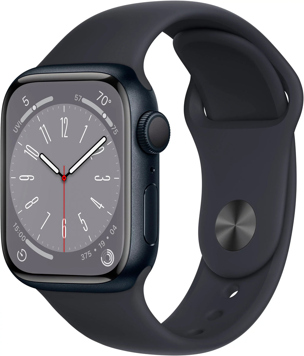 Restored Apple Watch Gen 8 Series 8 Cell 41mm Midnight Aluminum Midnight Sport Band MNU83LL/A (Refurbished)