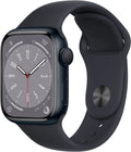 Restored Apple Watch Gen 8 Series 8 Cell 41mm Midnight Aluminum Midnight Sport Band MNU83LL/A (Refurbished)