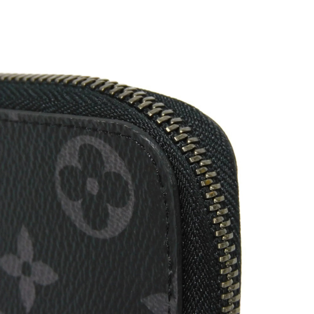 Pre-Owned LOUIS VUITTON Long Wallet Zippy Vertical LV Logo Round Zipper Random Access Memory Eclipse Noir M62295 Men's Billfold (Good)