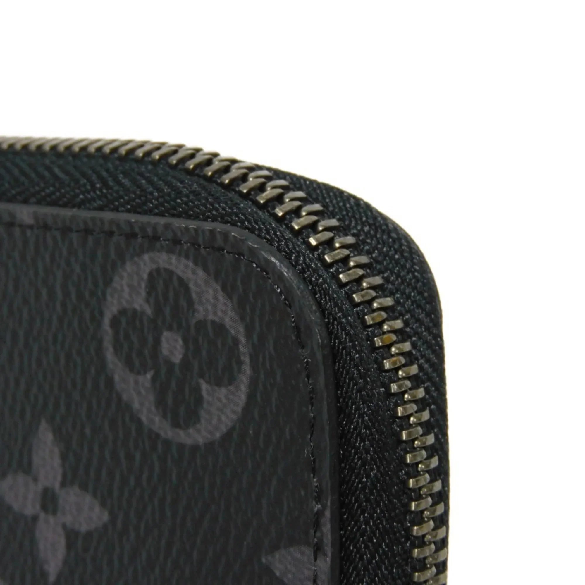 Pre-Owned LOUIS VUITTON Long Wallet Zippy Vertical LV Logo Round Zipper Random Access Memory Eclipse Noir M62295 Men's Billfold (Good)
