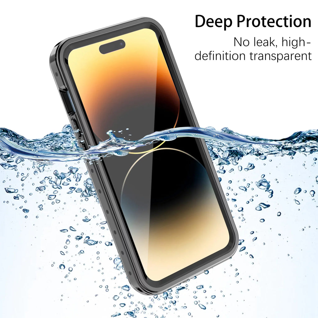 SaniMore for iPhone 14 Pro Max 6.7" 2022 Case with Built-in Display Protector Dustproof Strong Drop Resistant Full Body Protective Waterproof Cover for iPhone 14 Por Max 6.7 2022, Clear
