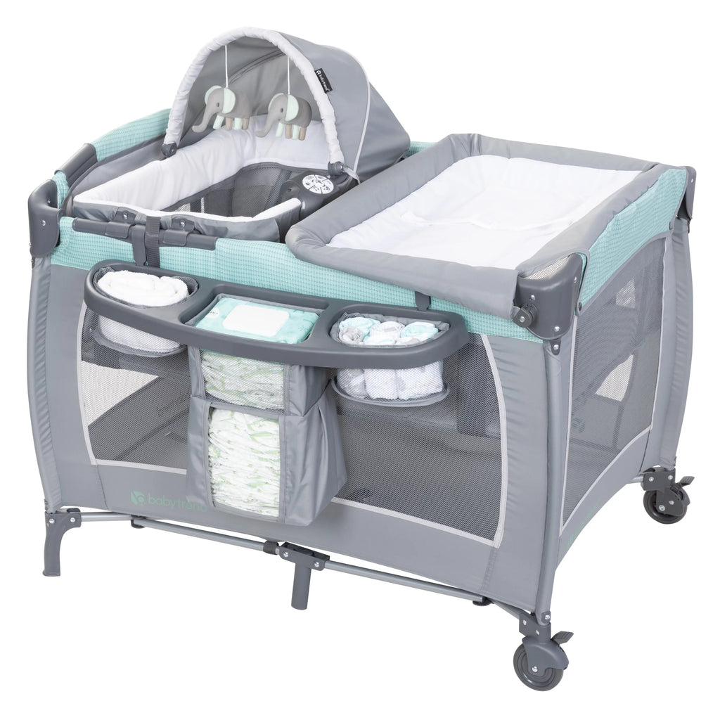 Baby Trend Lil Snooze Deluxe III, Cozy Mint