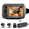 Dcenta Motorcycle Dash Cam,WiFi 1080p Motorbike Camera ,120° Wide Angle,Parking Monitoring, Timed Recording After Flameout Full Body Waterproof Night Vision With 32G storage card