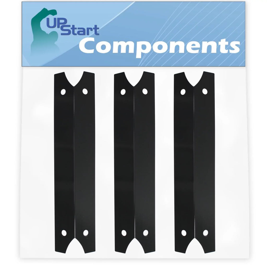 3-Pack BBQ Grill Heat Shield Plate Tent Replacement Parts for Charmglow 81022101 - Compatible Barbeque Porcelain Steel Flame Tamer, Flavorizer Bar, Vaporizer Bar, Burner Cover 17 3/4"