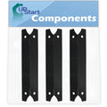 3-Pack BBQ Grill Heat Shield Plate Tent Replacement Parts for Charmglow 81022101 - Compatible Barbeque Porcelain Steel Flame Tamer, Flavorizer Bar, Vaporizer Bar, Burner Cover 17 3/4"