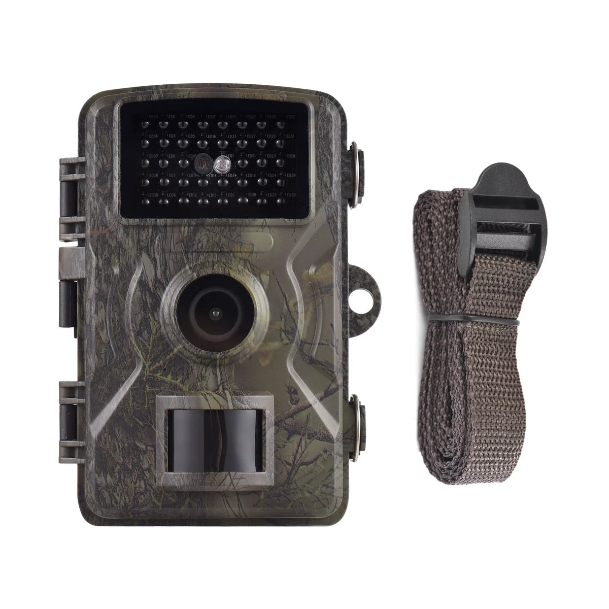 16MP 1080P Wildlife Trail Camera with 2.0 Inch TFT Color Panel - Features 0.8s Trigger Time, Infrared Night Vision, Motion Activation, and IP66 Waterproof Rating