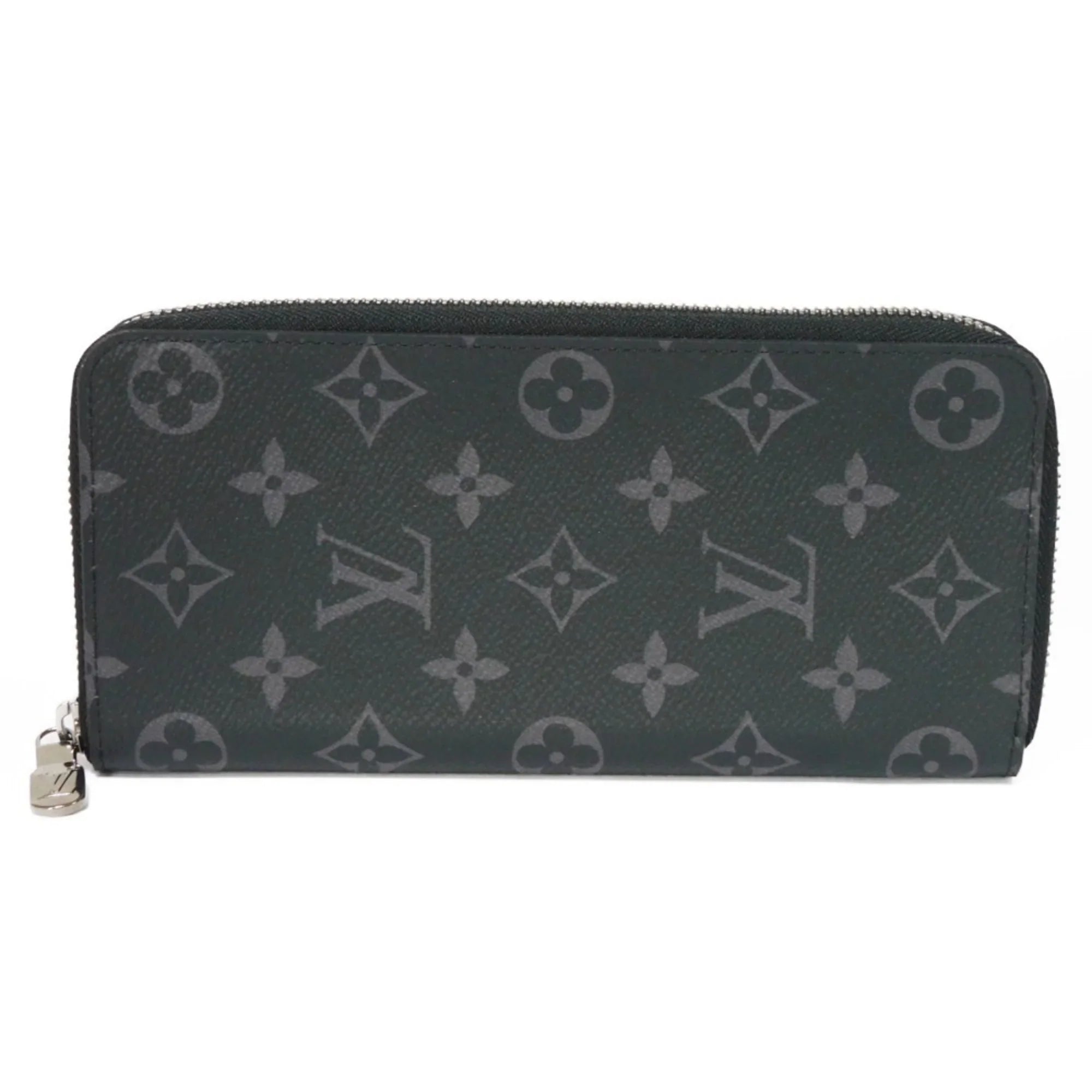 Pre-Owned LOUIS VUITTON Long Wallet Zippy Vertical LV Logo Round Zipper Random Access Memory Eclipse Noir M62295 Men's Billfold (Good)