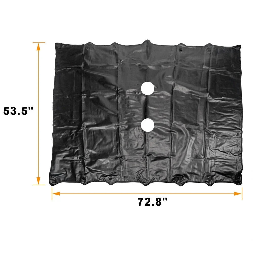 Paddsun For Jeep Wrangler JK JKU 07-2018 Waterproof Leather Sunshade Top Roof Cover