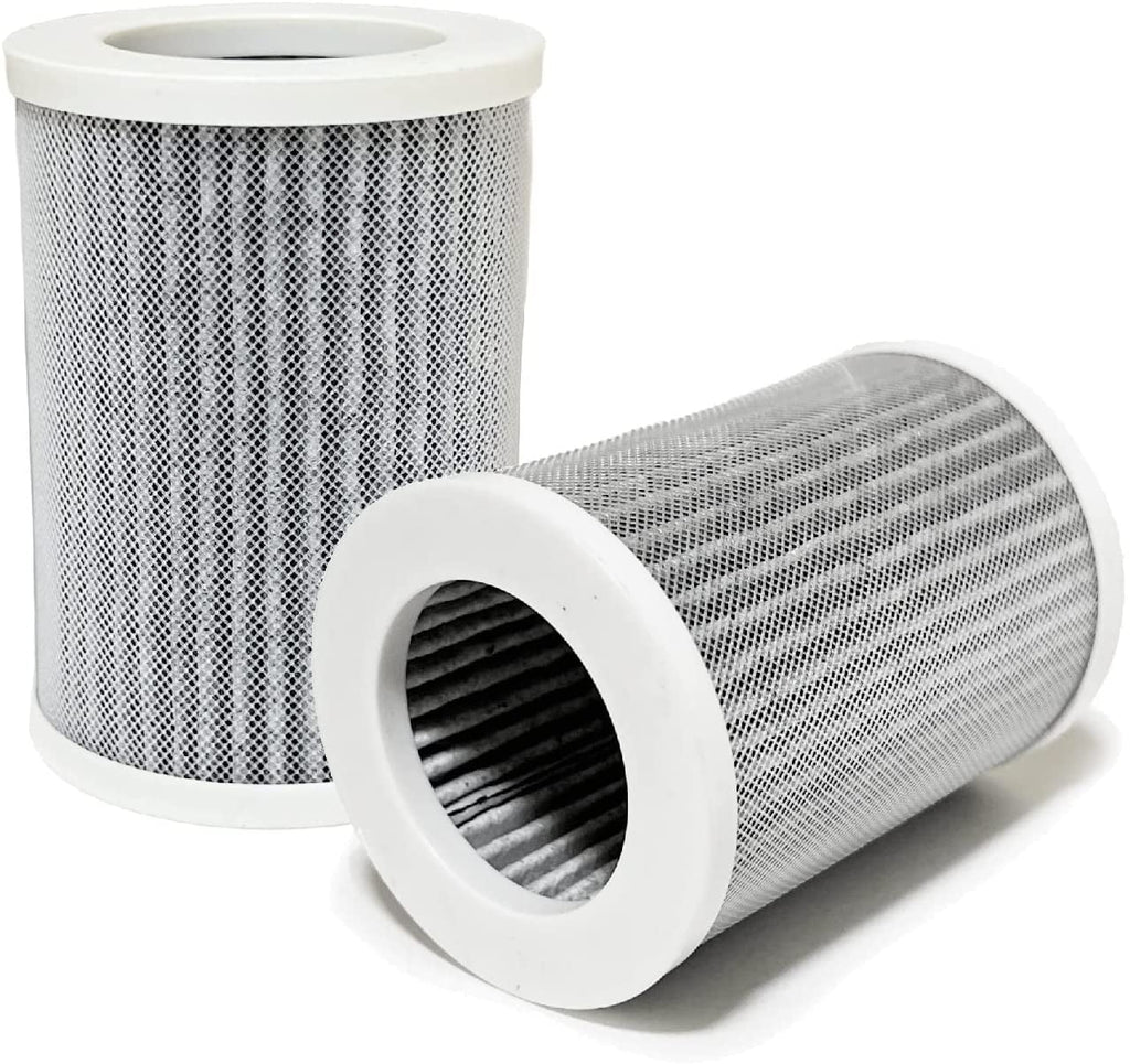 3-in-1 True HEPA with Activated Carbon Replacement Filters Compatible with Pure Enrichment Purezone Portable Mini Air Purifier (PEPERSAP), 8 Packs