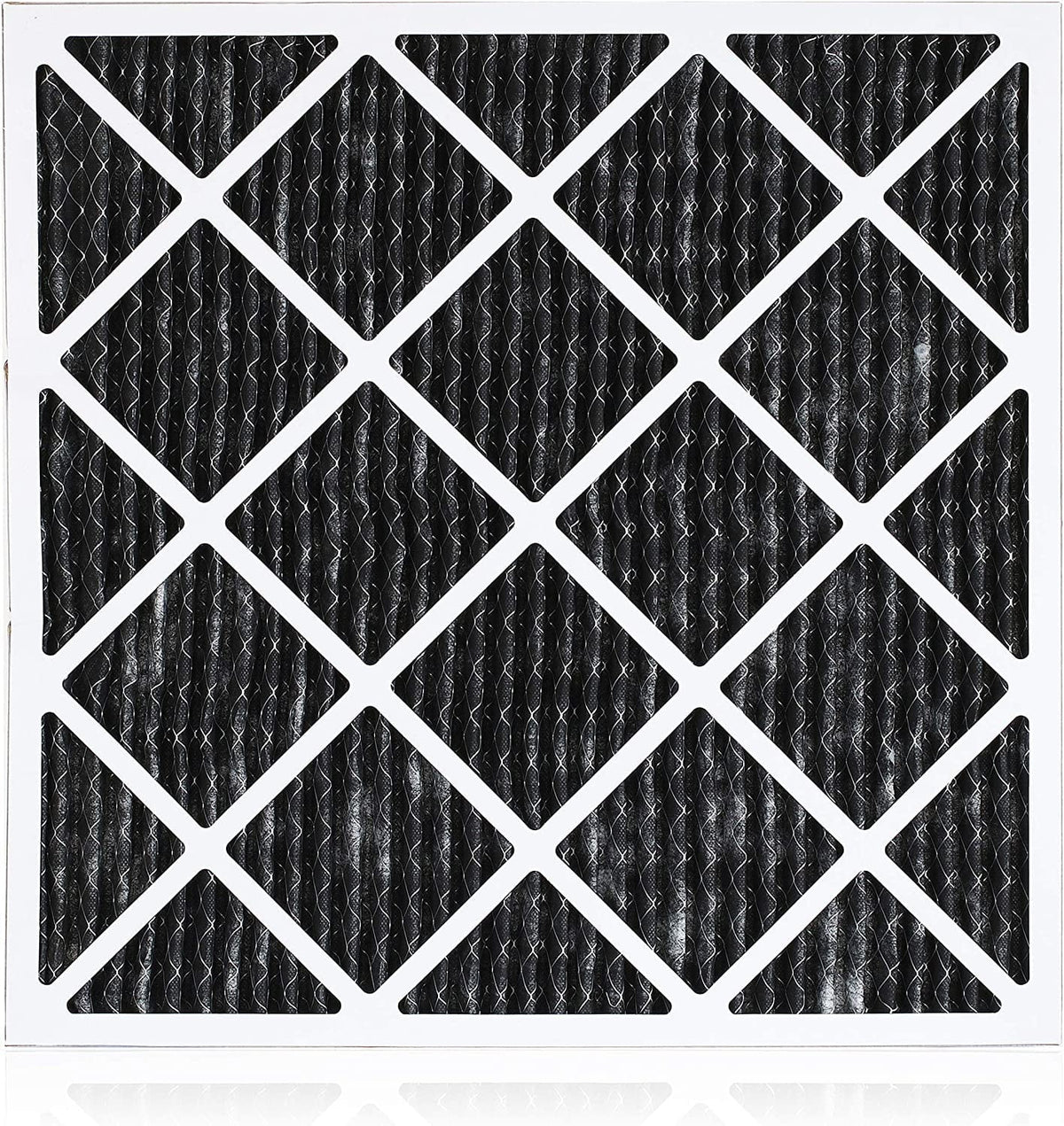 Filterbuy 20x24x1 MERV 8 Odor Eliminator Pleated HVAC AC Furnace Air Filters with Activated Carbon (12-Pack)