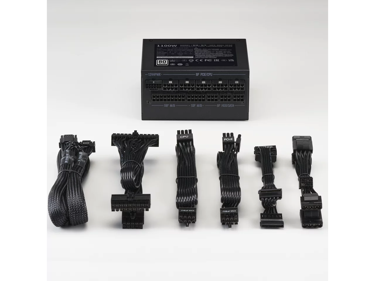 Cooler Master V1100 SFX Platinum Fully Modular, Fully ATX3.0, 1100W SFX, 80+ Platinum Efficiency, ATX Bracket Included, SFX Form Factor (MPZ-B001-SFAP-BUS)