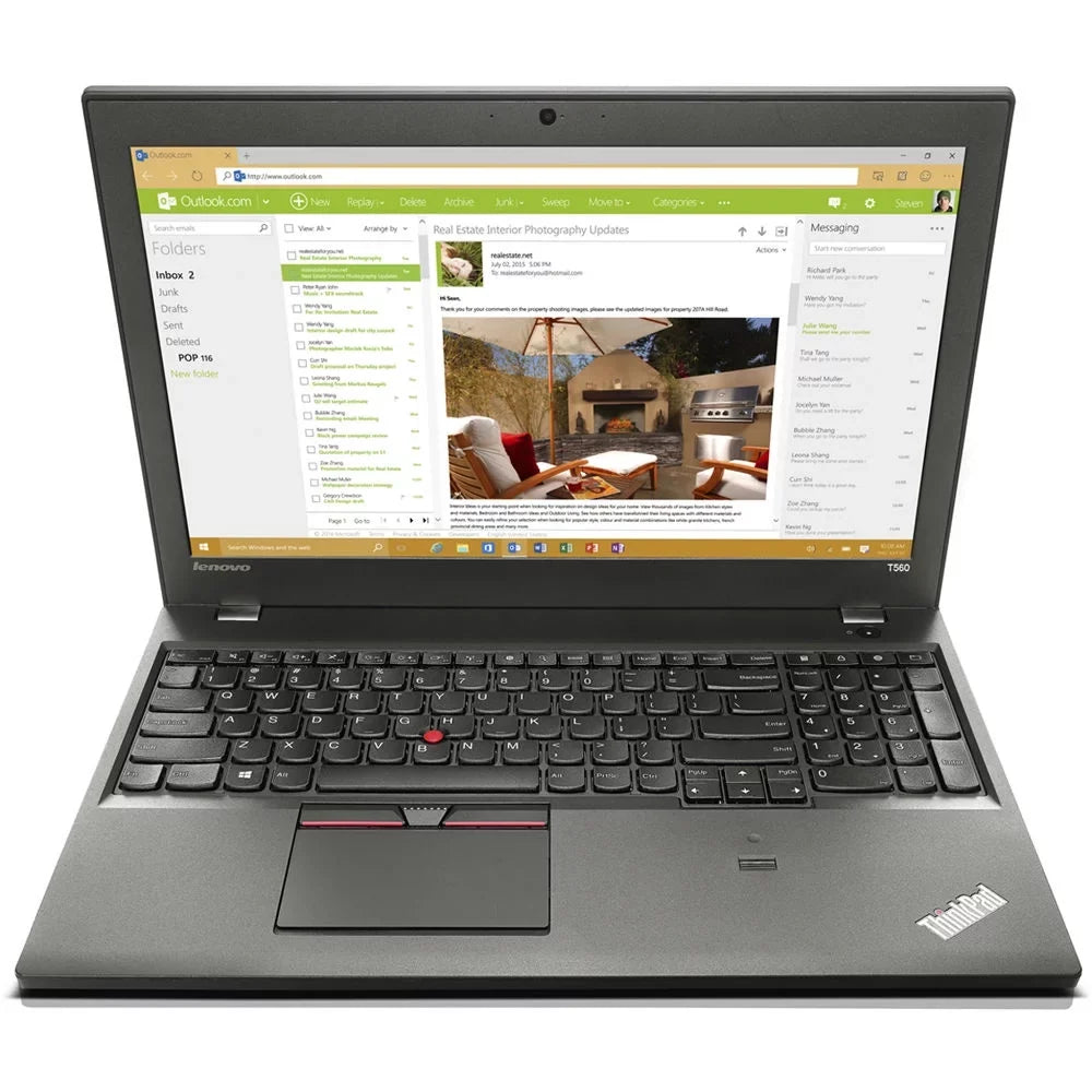 Restored Lenovo Thinkpad T560 Notebook Processor 2.40 GHz 16 GB Random Access Memory 512 GB Solid State Drive W10P (Refurbished)