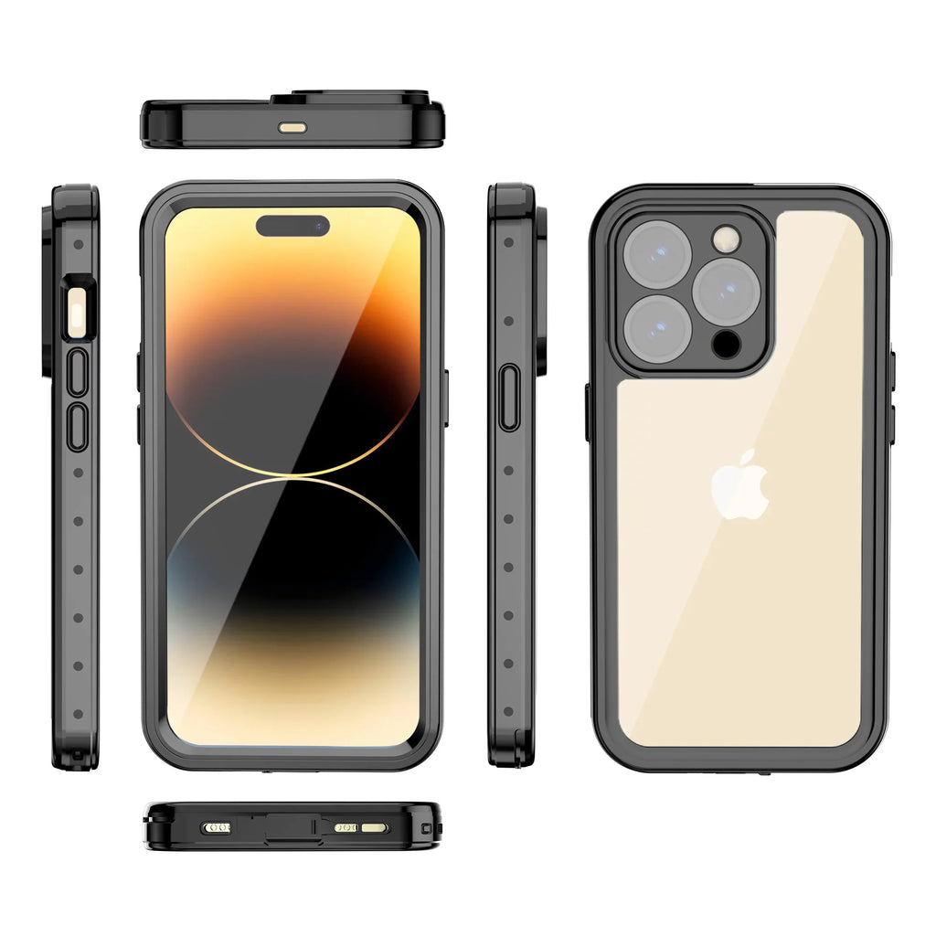 SaniMore for iPhone 14 Pro Max 6.7" 2022 Case with Built-in Display Protector Dustproof Strong Drop Resistant Full Body Protective Waterproof Cover for iPhone 14 Por Max 6.7 2022, Clear