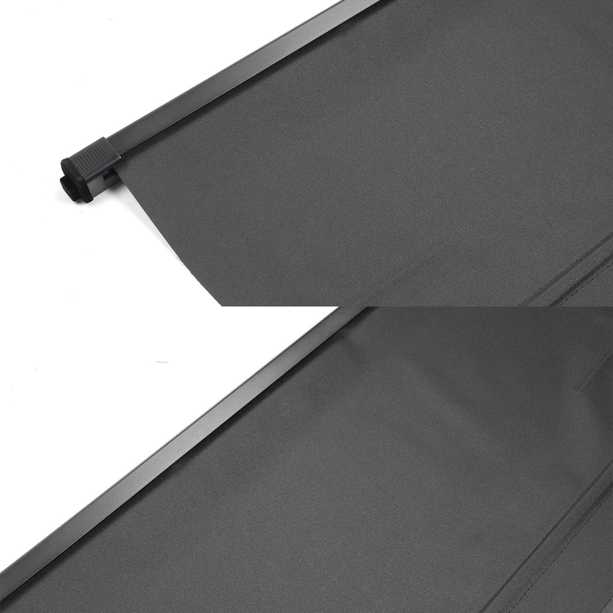 Ikon Motorsports Cargo Cover Compatible With 2021-2023 Nissan Rogue All Models PVC & Aluminum Rod Black Security Rear Trunk Cover Security Retractable Shield