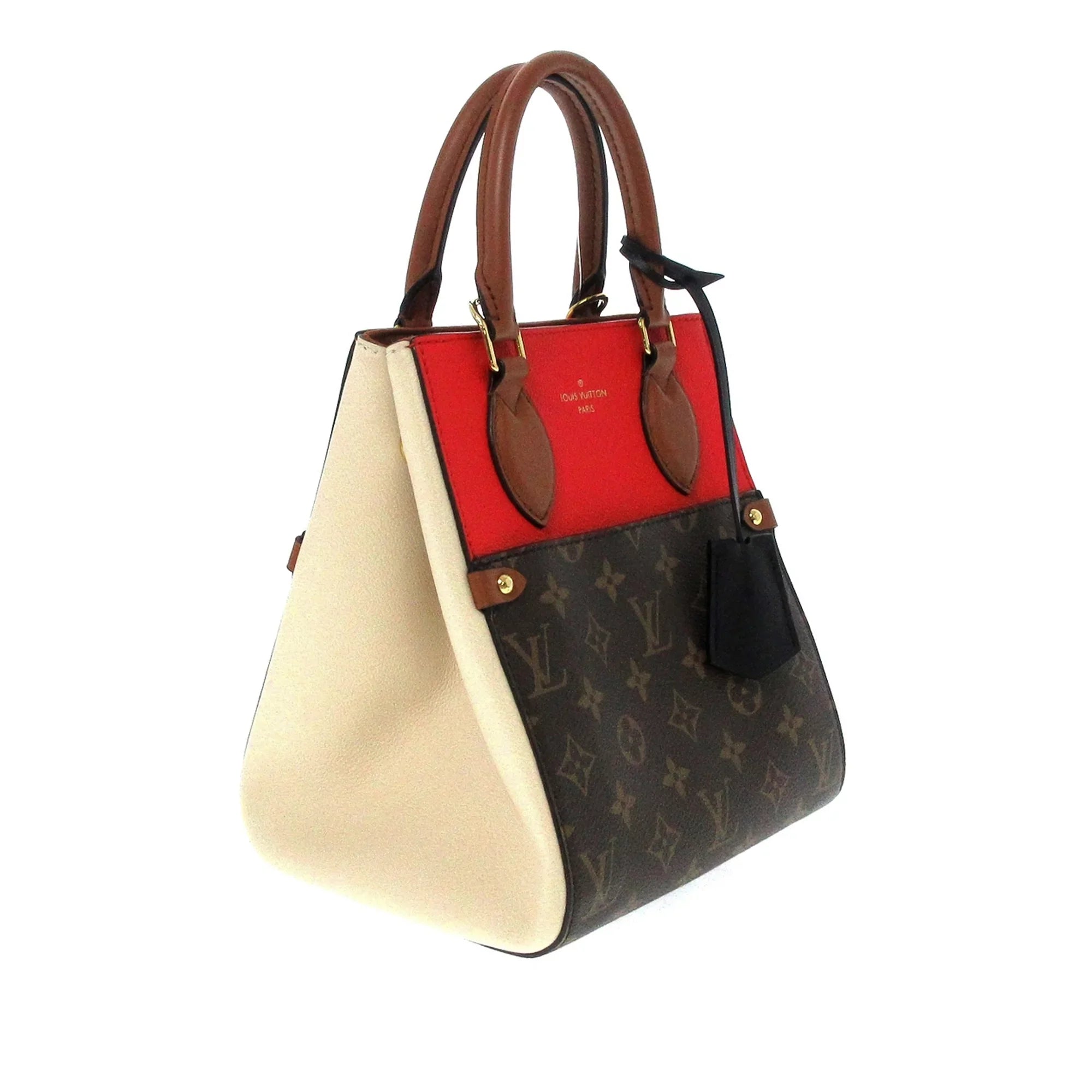 Pre-Owned Authenticated Louis Vuitton Random Access Memory Fold Tote PM Canvas Brown Satchel Unisex (Good)
